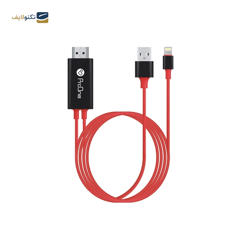 کابل تبدیل لایتنینگ به HDMI پرووان مدل PCH75 طول 1.8 متر
