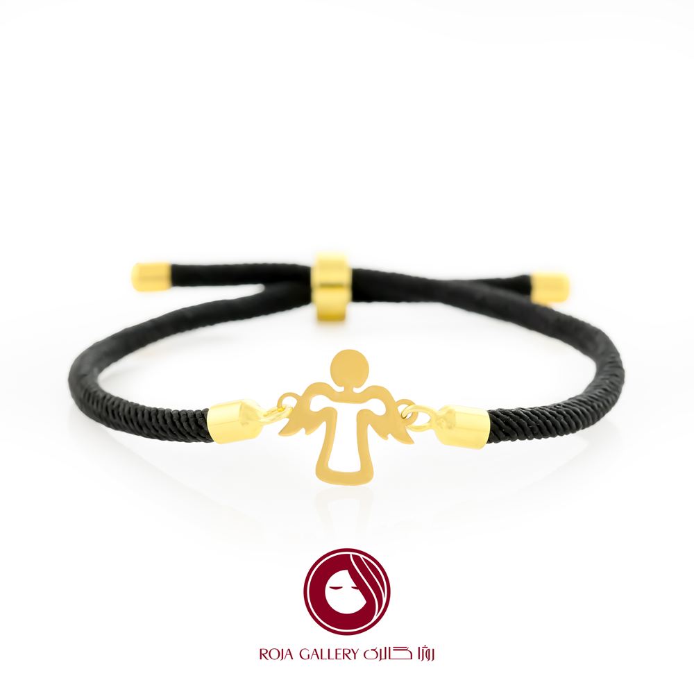 دستبند بند و طلا طرح فرشته - کد CB - 83285
