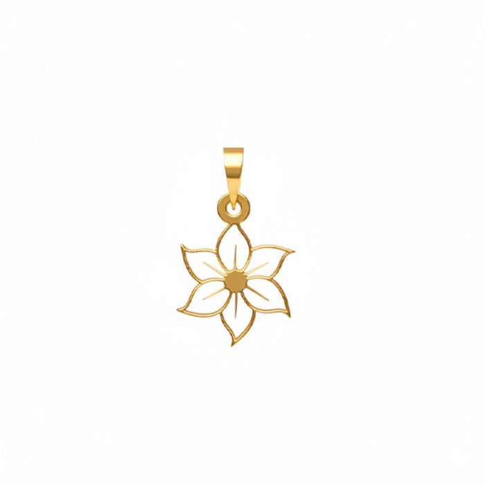 خرید آویز گردنبند طلا 18 عیار زنانه مدوپد مدل گل کد PA1-12459 قیمت روز