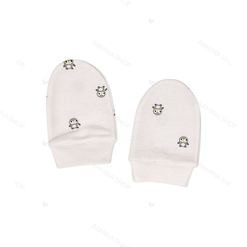 دستکش نوزاد طرح پنگوئن بیبی فورلایف Baby4life