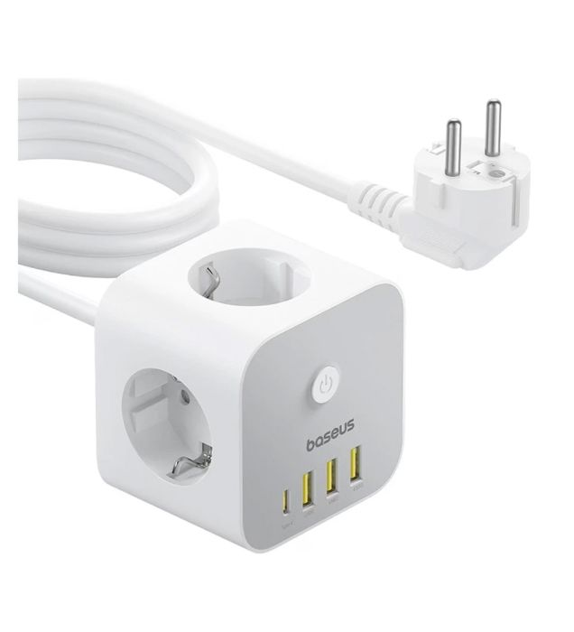 خرید شارژر رومیزی 20W باسئوس مدل PowerCombo Cube قیمت روز