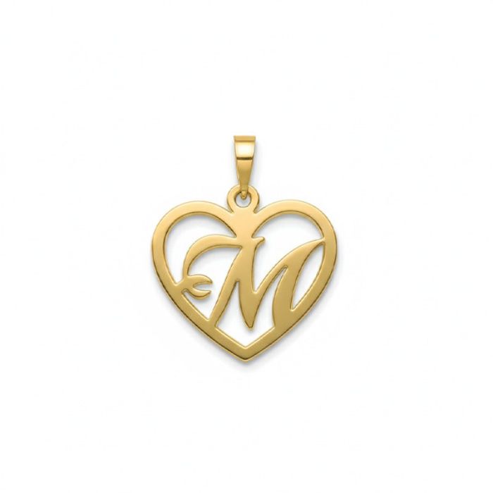خرید آویز گردنبند طلا 18 عیار زنانه مدوپد مدل حرف M کد PA1-12862 قیمت روز