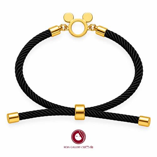 دستبند بند و طلا طرح میکی موس - کد CB - 83232