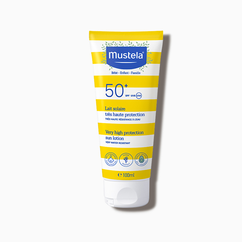 لوسیون ضد آفتاب با قدرت محافظت بالا 100 میل موستلا Mustela