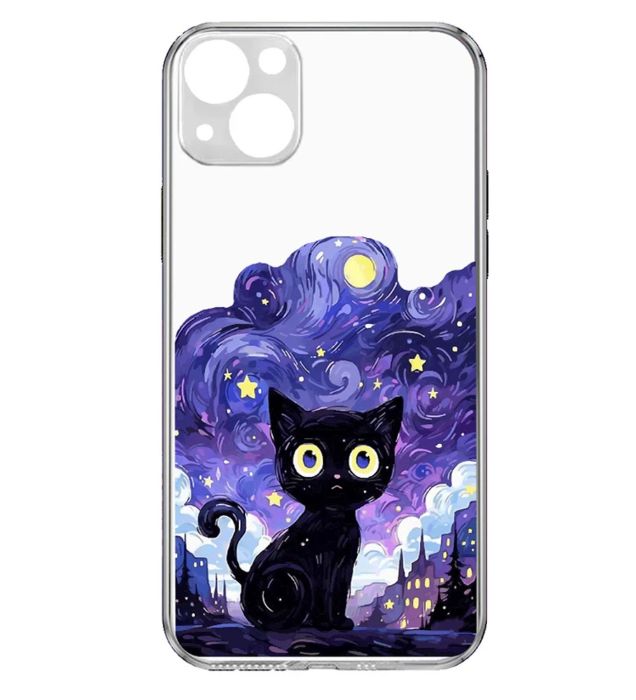 خرید کاور طرح Purple Cat برای گوشی اپل Iphone 13 Mini قیمت روز