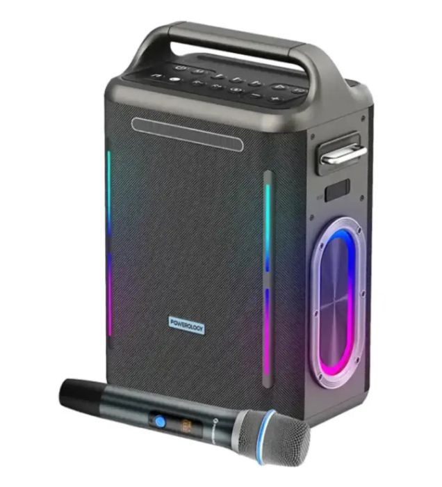خرید اسپیکر بلوتوثی پاورولوژی مدل Karaoke PWLAU013 قیمت روز