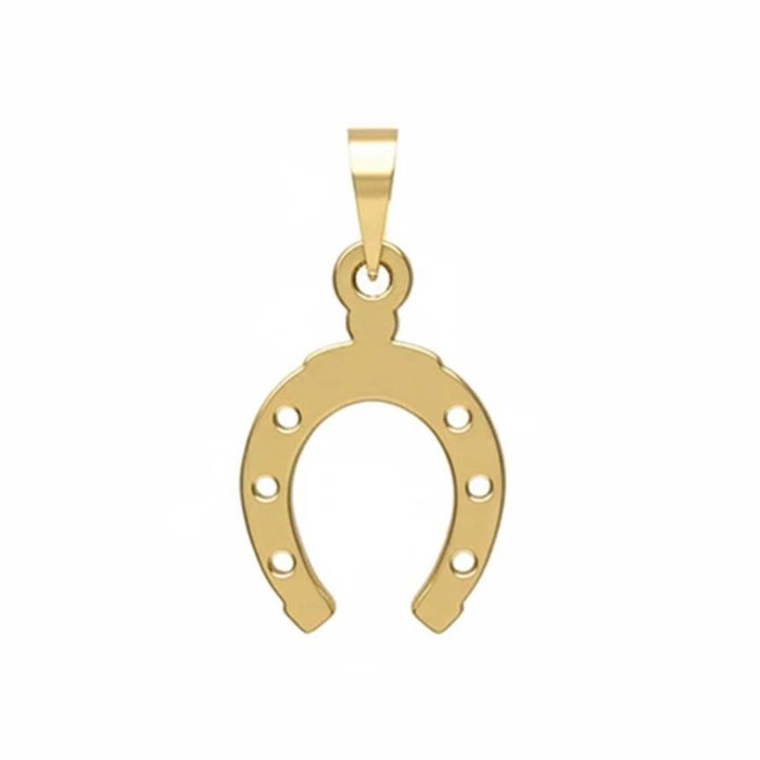 خرید آویز گردنبند طلا 18 عیار زنانه مدوپد مدل نعل کد PA1-12967 قیمت روز