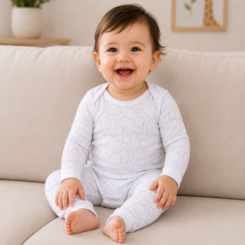 زیردکمه آستین بلند با شلوار اسپرت طرح فیل ماماز پاپاز Mamas Papas
