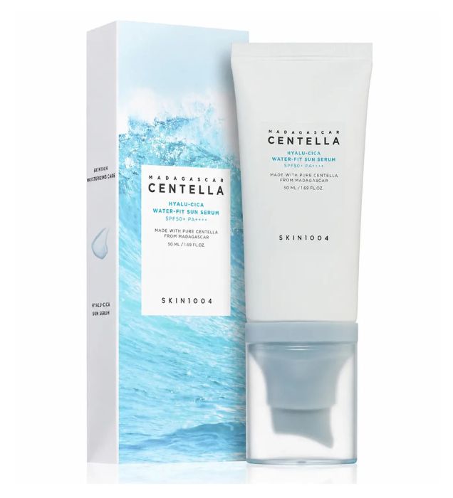 خرید کرم ضدآفتاب بی رنگ سنتلا با 50 SPF مدل SKIN1004 مناسب پوست نرمال، خشک و حساس 50 میلی لیتر قیمت روز
