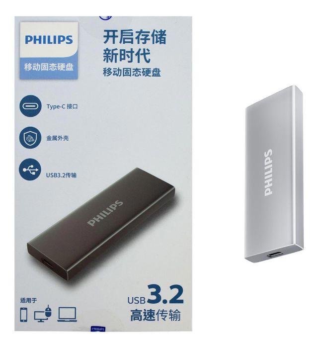 خرید هارد SSD اکسترنال فیلیپس مدل FM61PS025S PS ظرفیت 256 گیگابایت قیمت روز