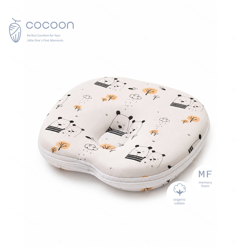 بالش فرم دهی سر نوزاد طرح خانواده خرسی کوکون Cocoon