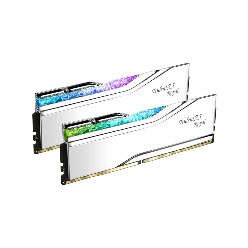 رم جی اسکیل Trident Z ROYAL SILVER RGB 32GB (2x16GB) 6400Mhz DDR5 CL32