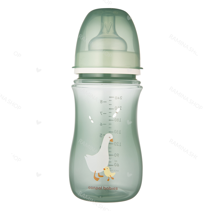 شیشه شیر طلقی آنتی کولیک 240 میل طرح غاز کانپول Canpol