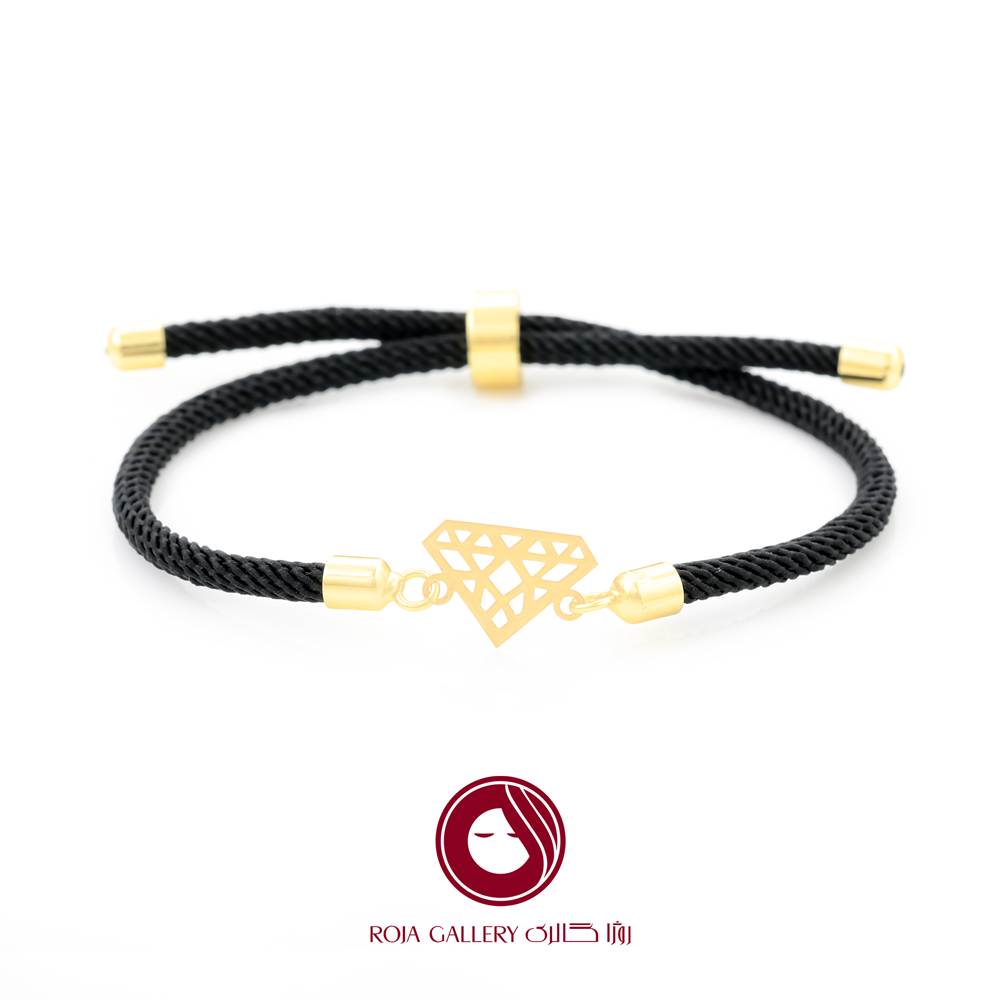 دستبند بند و طلا طرح الماس- کد CB - 83281