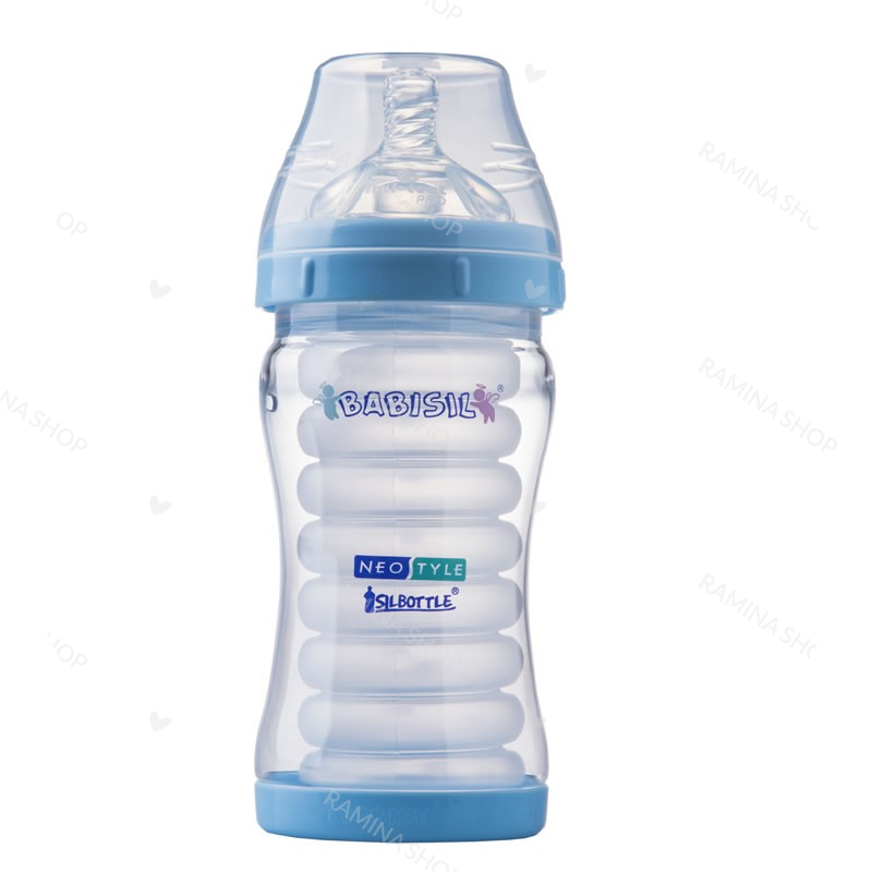 شیشه شیر سیل باتل آبی 220 میل بیبی سیل Babisil