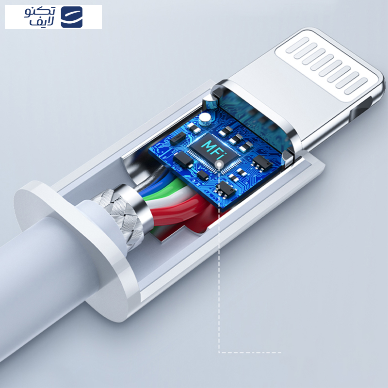کابل تایپ سی به لایتنینگ هترون مدل MFI HC365i طول 1 متر