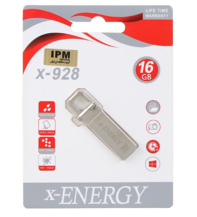 خرید فلش مموری ایکس انرژی مدل X-928 USB 2.0 ظرفیت 16 گیگابایت قیمت روز