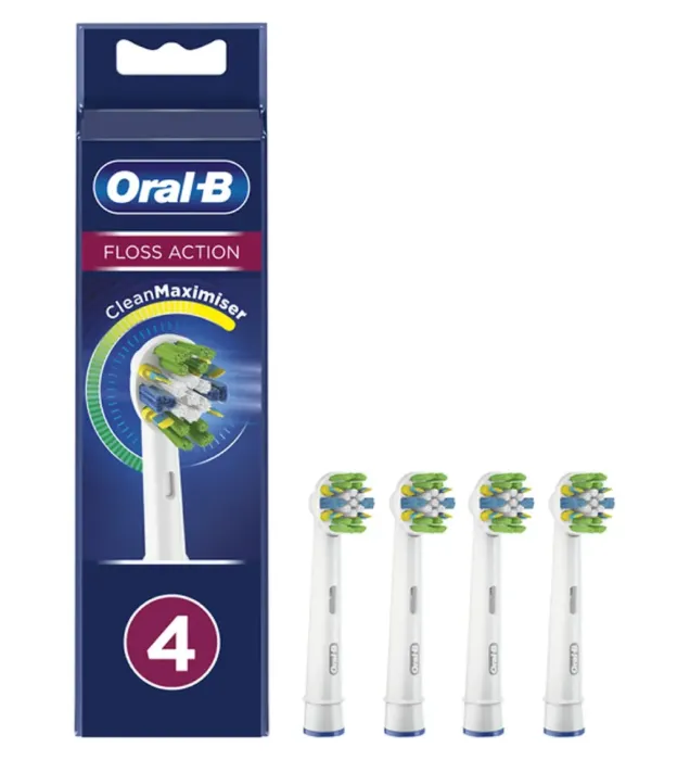 خرید سری یدک مسواک برقی اورال بی مدل Floss Action بسته 4 عددی قیمت روز