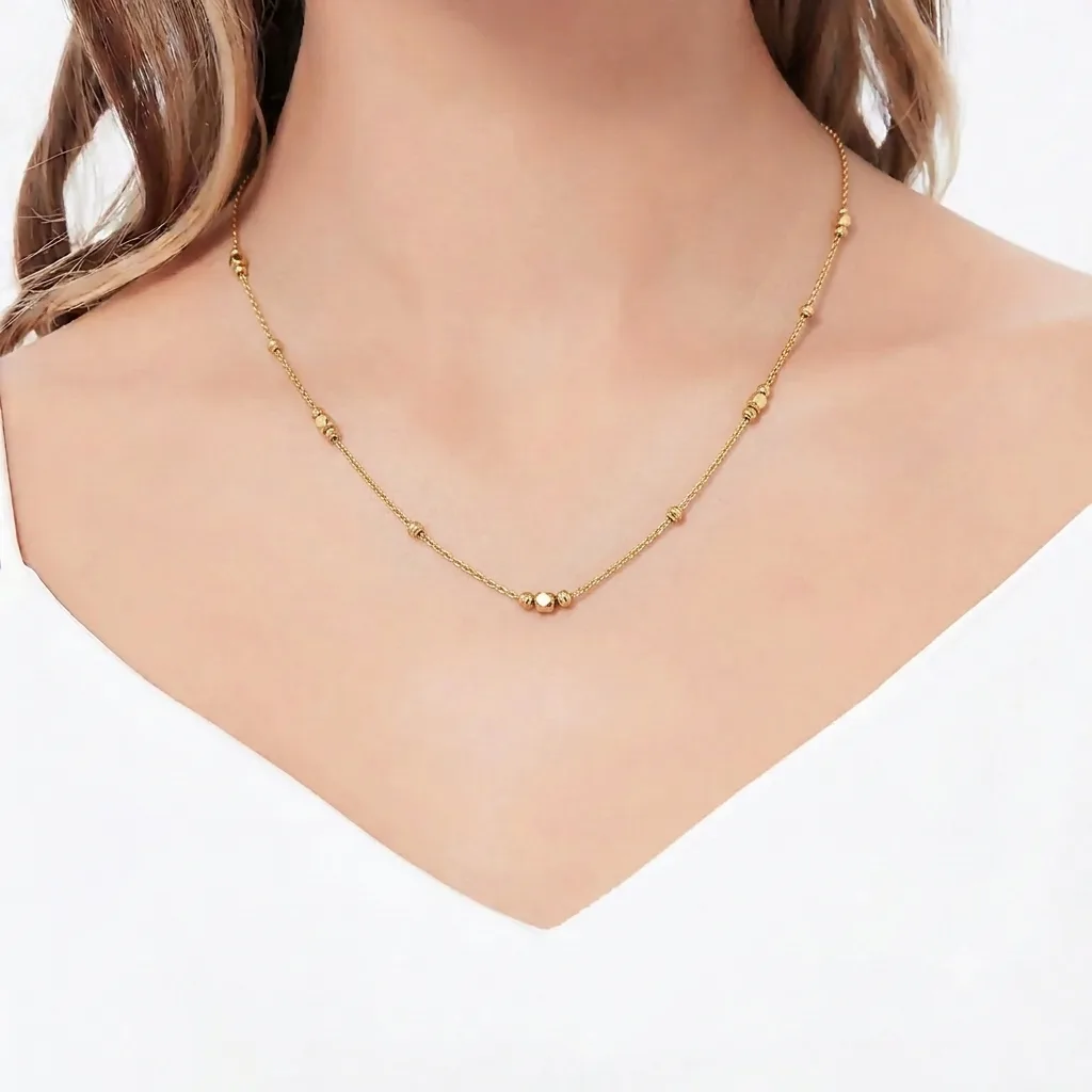 گردنبند طلا طرح گوی
