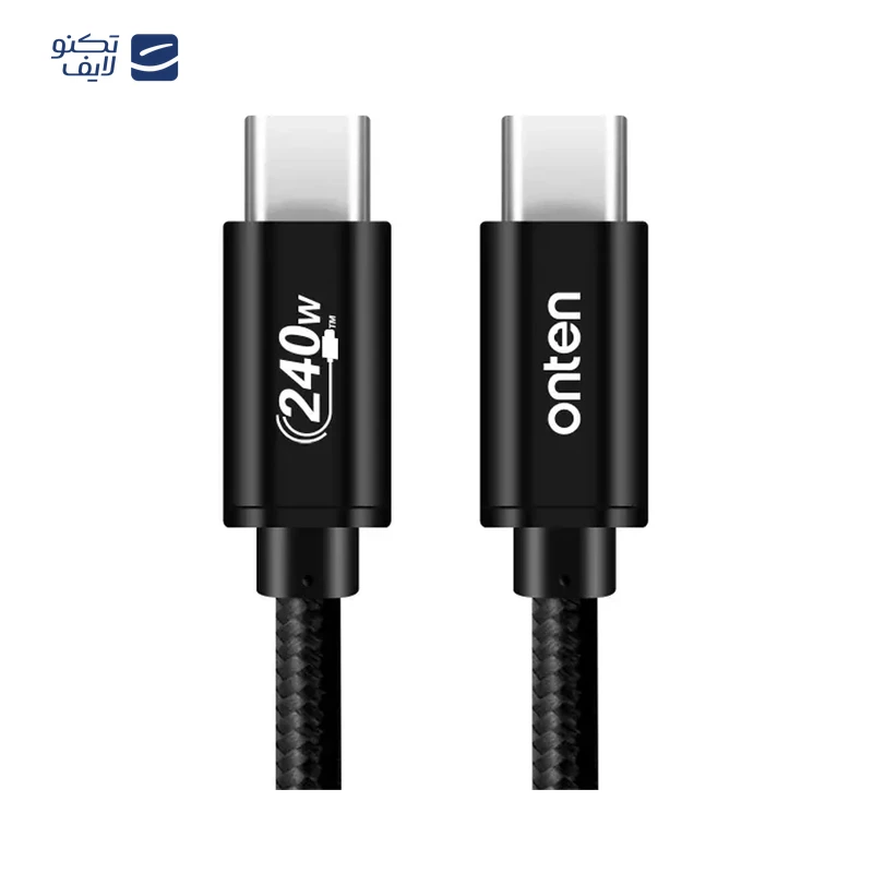 کابل دو سر تایپ سی اونتن مدل CC201 240W طول 1.2 متر