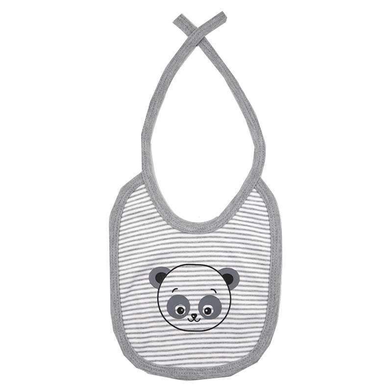 پیش بند نوزاد راه راه طرح پاندا بیبی فورلایف Baby4life
