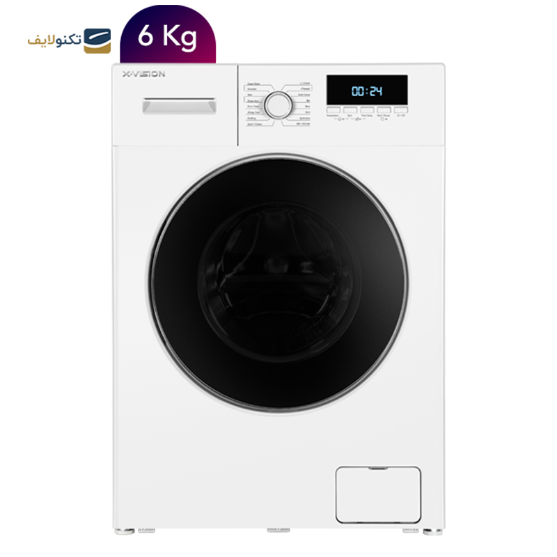 ماشین لباسشویی ایکس ویژن 6 کیلویی مدل TE62-AWBL