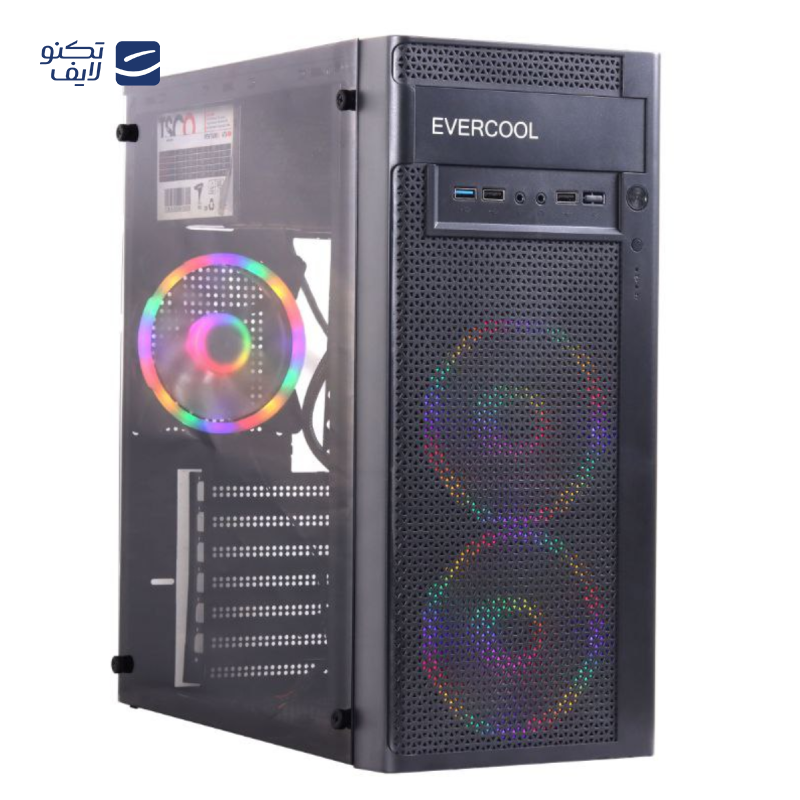 کیس کامپیوتر گیمینگ اورکول مدل LW204 سه فن قرمز