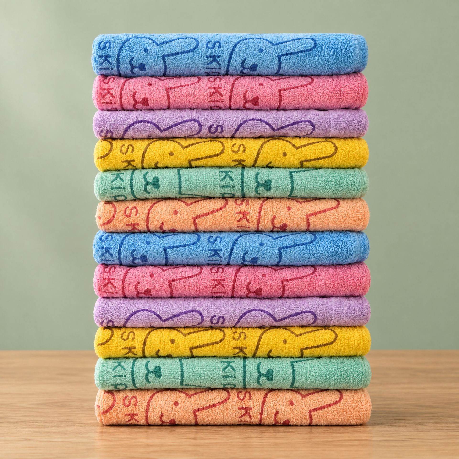 حوله آشپزخانه طرح خرگوش مدل skip سایز 40x40 سانتی متر