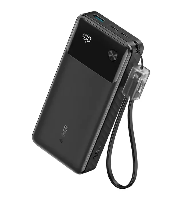 قیمت پاوربانک انکر مدل A1384 ظرفیت 20000 میلی آمپر ساعت به همراه کابل USB-C