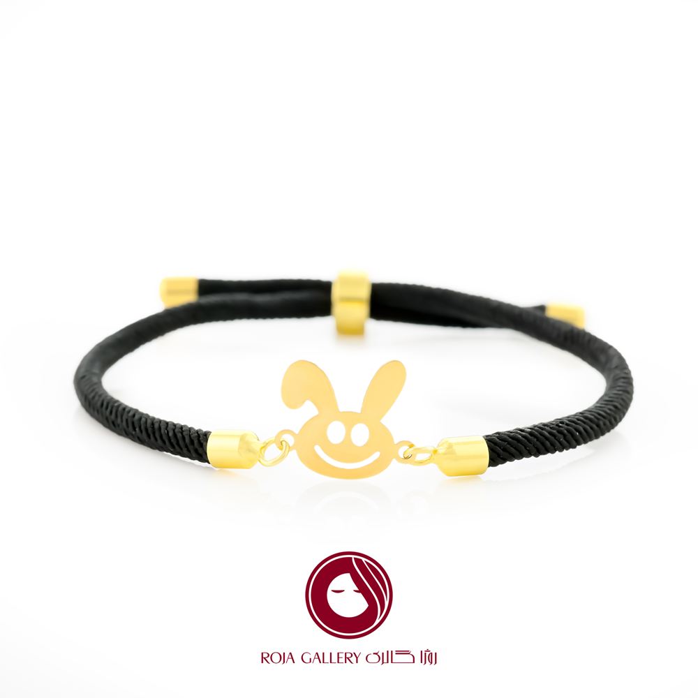 دستبند بند و طلا طرح عروسک - کد CB - 83286