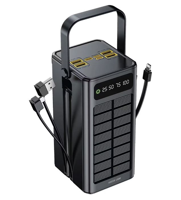 پاوربانک گرین لاین مدل GL-PX50 ظرفیت 60000 میلی آمپر ساعت به همراه پنل خورشیدی
