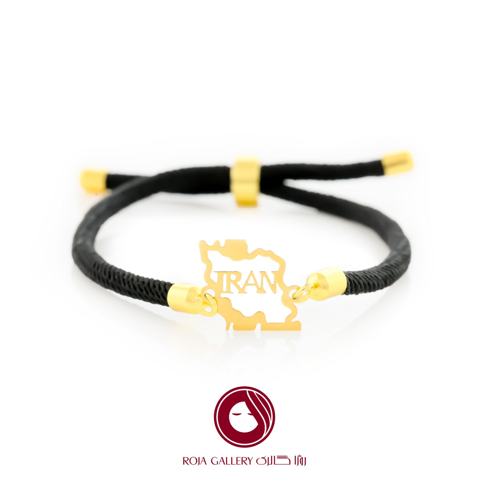 دستبند بند و طلا طرح ایران - کد CB - 83266