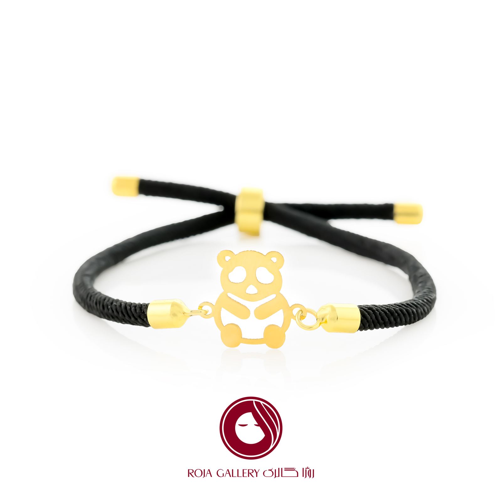 دستبند بند و طلا طرح پاندا - کد CB - 83306