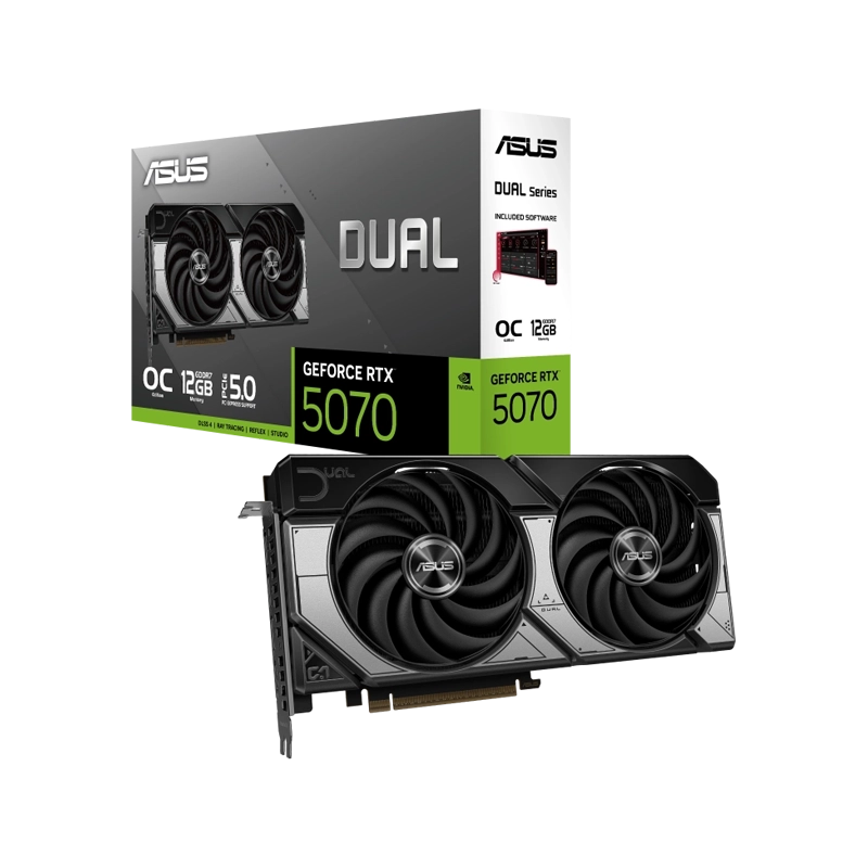 کارت گرافیک ایسوس Dual GeForce RTX5070 12GB GDDR7 OC Edition