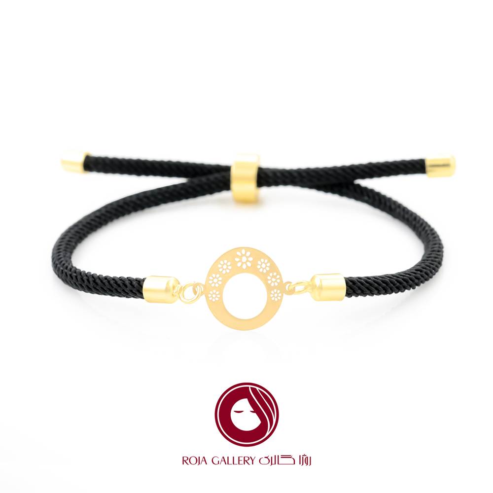 دستبند بند و طلا طرح اسلیمی - کد CB - 83258