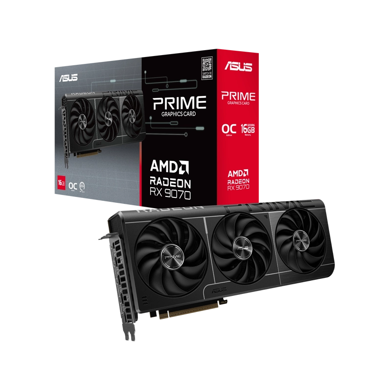 کارت گرافیک ایسوس Prime Radeon RX9070 OC Edition 16GB GDDR6