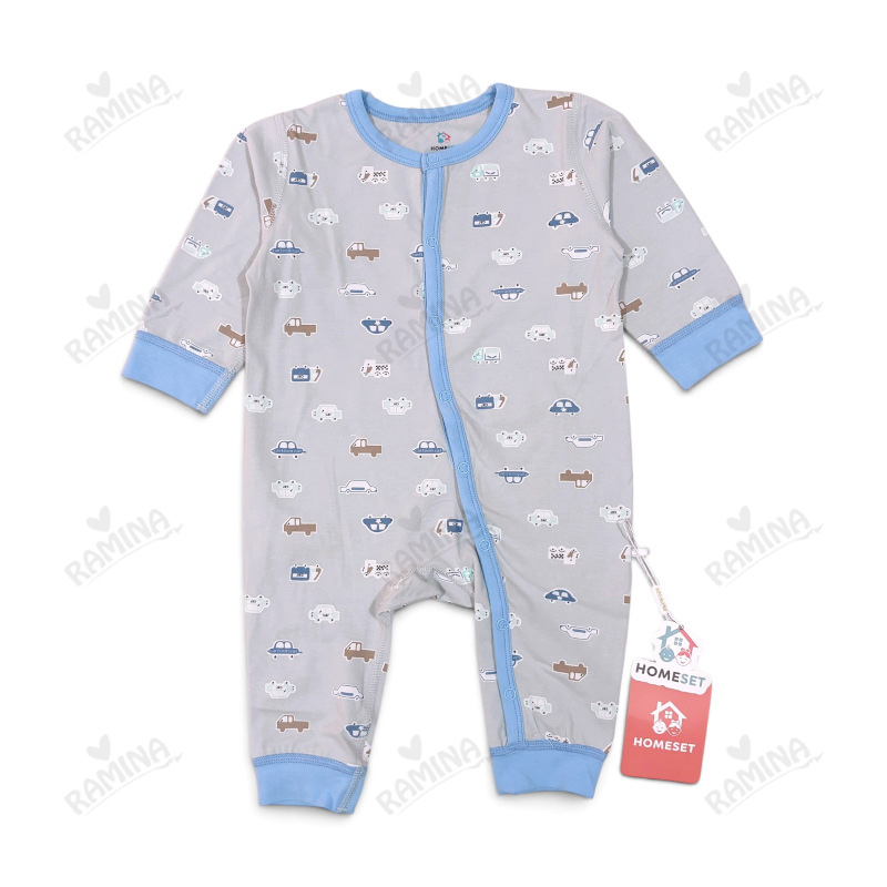 سرهمی نخی مچدار نوزادی پسرانه طرح ماشین ها کد 010 هوم ست Homeset