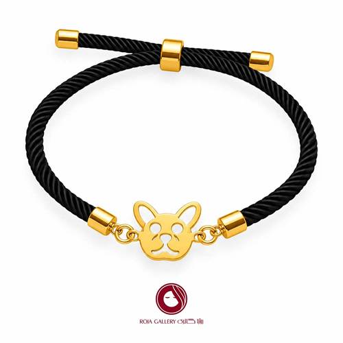 دستبند بند و طلا طرح عروسکی - کد CB - 83287