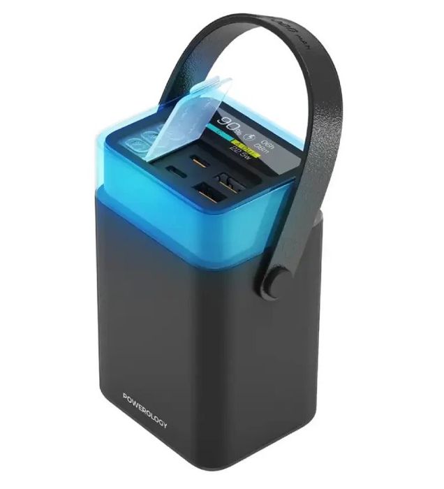 خرید پاوربانک 65W پاورولوژی مدل Halo Beam ظرفیت 40000 میلی آمپر ساعت قیمت روز