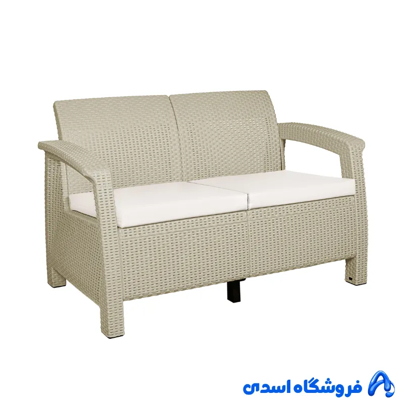 مبل باغی و ویلایی دو نفره بابل مدل حصیری
