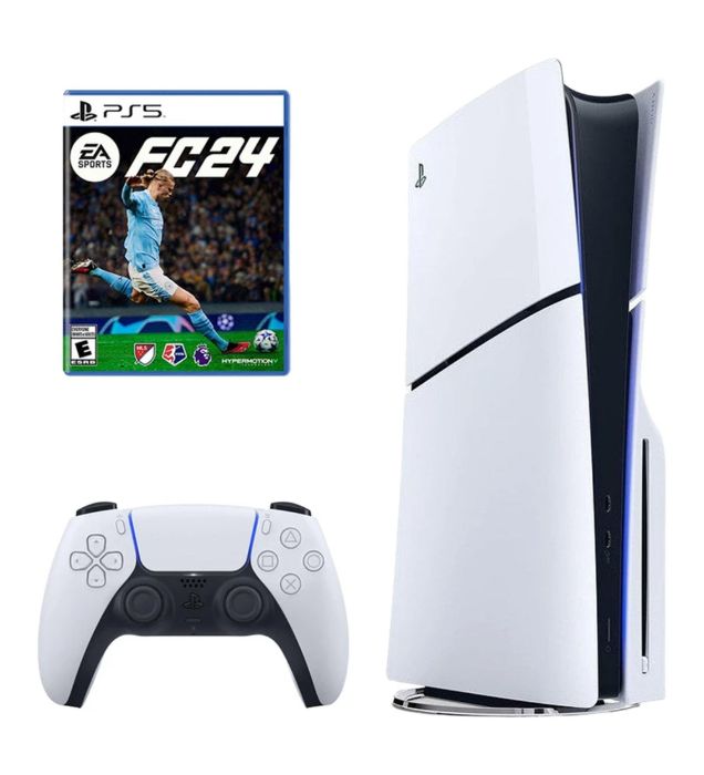 خرید پلی استیشن 5 اسلیم استاندارد دیسک خور ریجن اروپا 2016A به همراه یک دسته اضافه و بازی EA Sports FC 24 ظرفیت 1 ترابایت قیمت روز