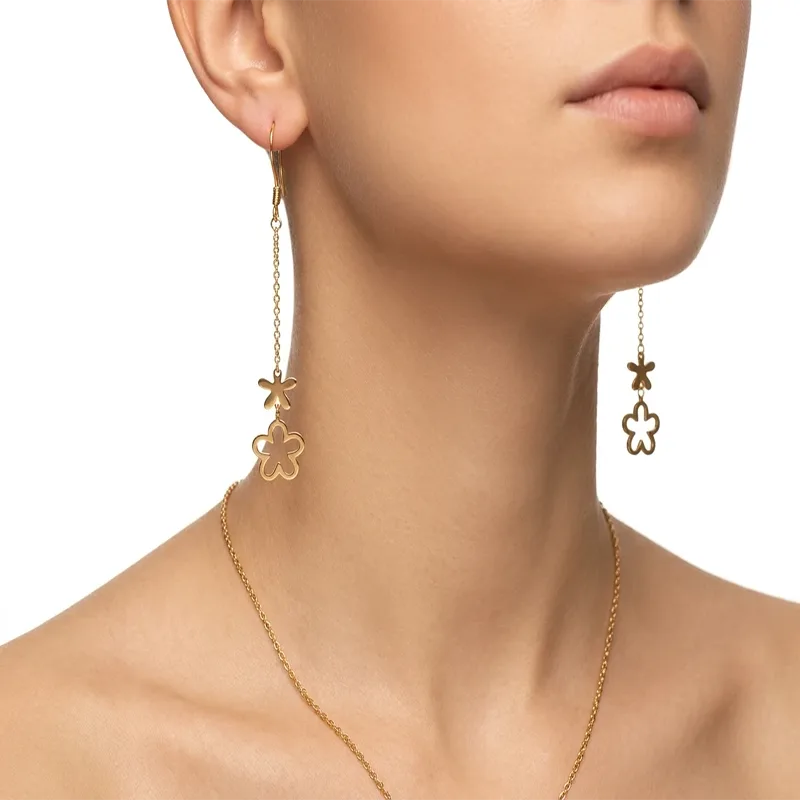 گوشواره آویز گل