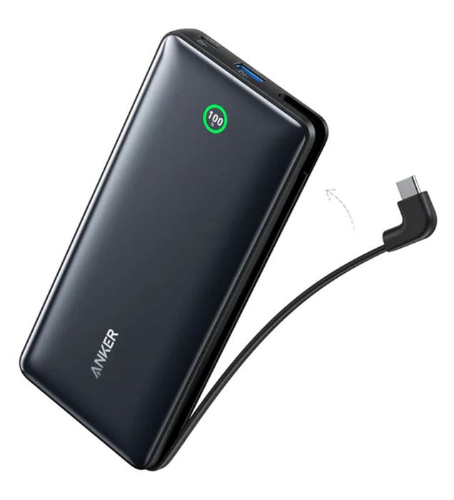 قیمت پاوربانک 30W انکر مدل A1387H11 ظرفیت 20000 میلی آمپر ساعت به همراه کابل USB-C