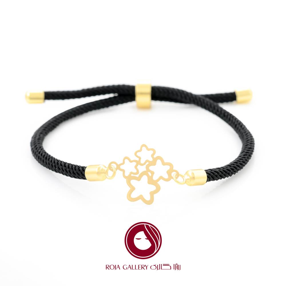 دستبند بند و طلا طرح ستاره - کد CB - 83251