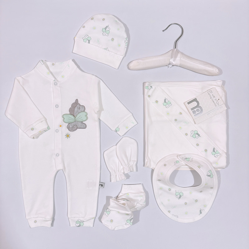ست لباس بیمارستانی نوزادی 7 تکه طرح اسب و بابونه مادرکر Mothercare