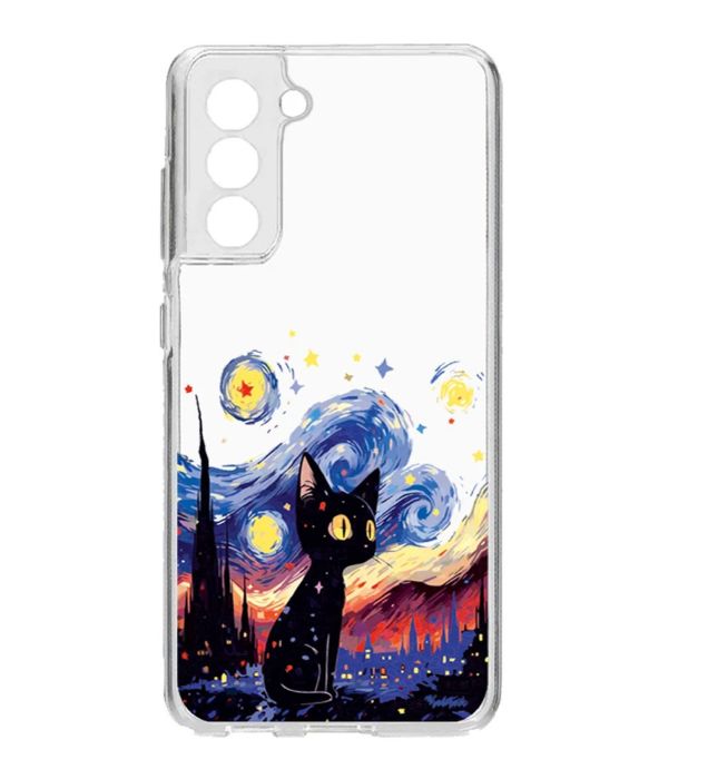 خرید کاور طرح Black Cats مناسب برای گوشی موبایل سامسونگ Galaxy S21 Fe قیمت روز