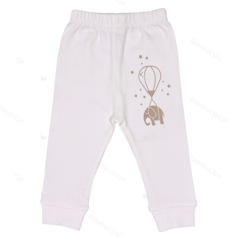 شلوار نوزاد طرح فیل قهوه ای بیبی فورلایف Baby4life
