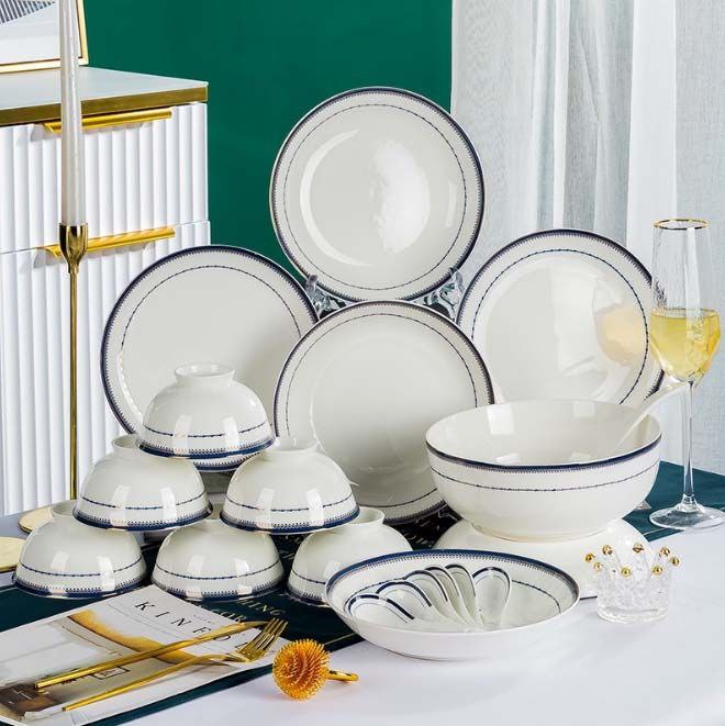 سرویس غذاخوری 40 پارچه چینی کد FINE-KIT-123