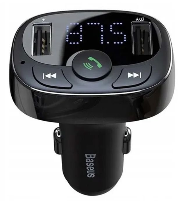 خرید شارژر فندکی بلوتوثی باسئوس مدل T Shaped S-09A قیمت روز