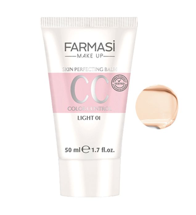 خرید کرم پودر سی سی مایع فارماسی شماره 01 مناسب برای انواع پوست حجم 50 میلی‌لیتر با 15 SPF قیمت روز